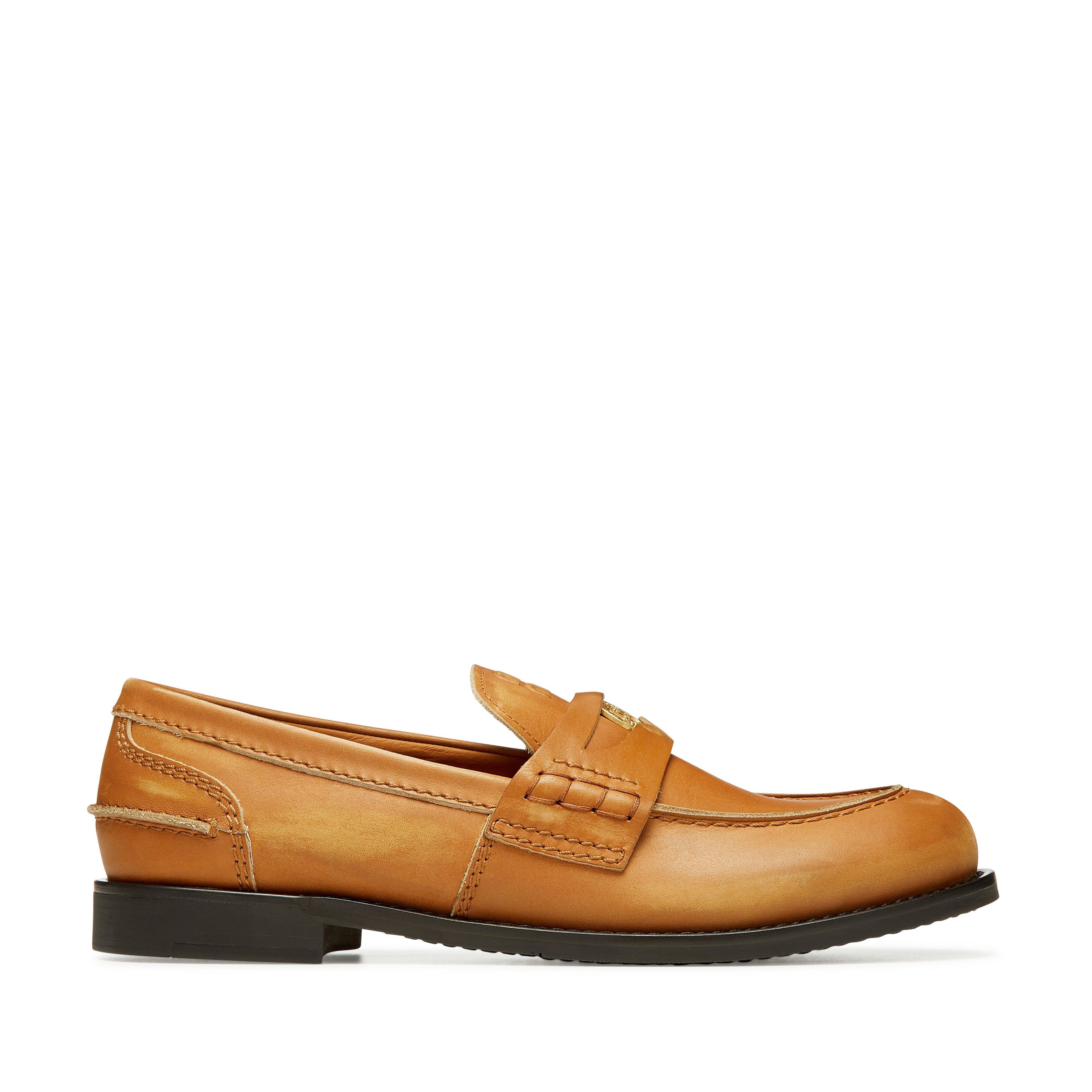 Miu Miu - Women's Vintage Effect Loafers - (Natural) by MIU MIU