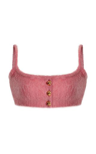 Miu Miu Wool Boucle Cropped Top - Moda Operandi by MIU MIU