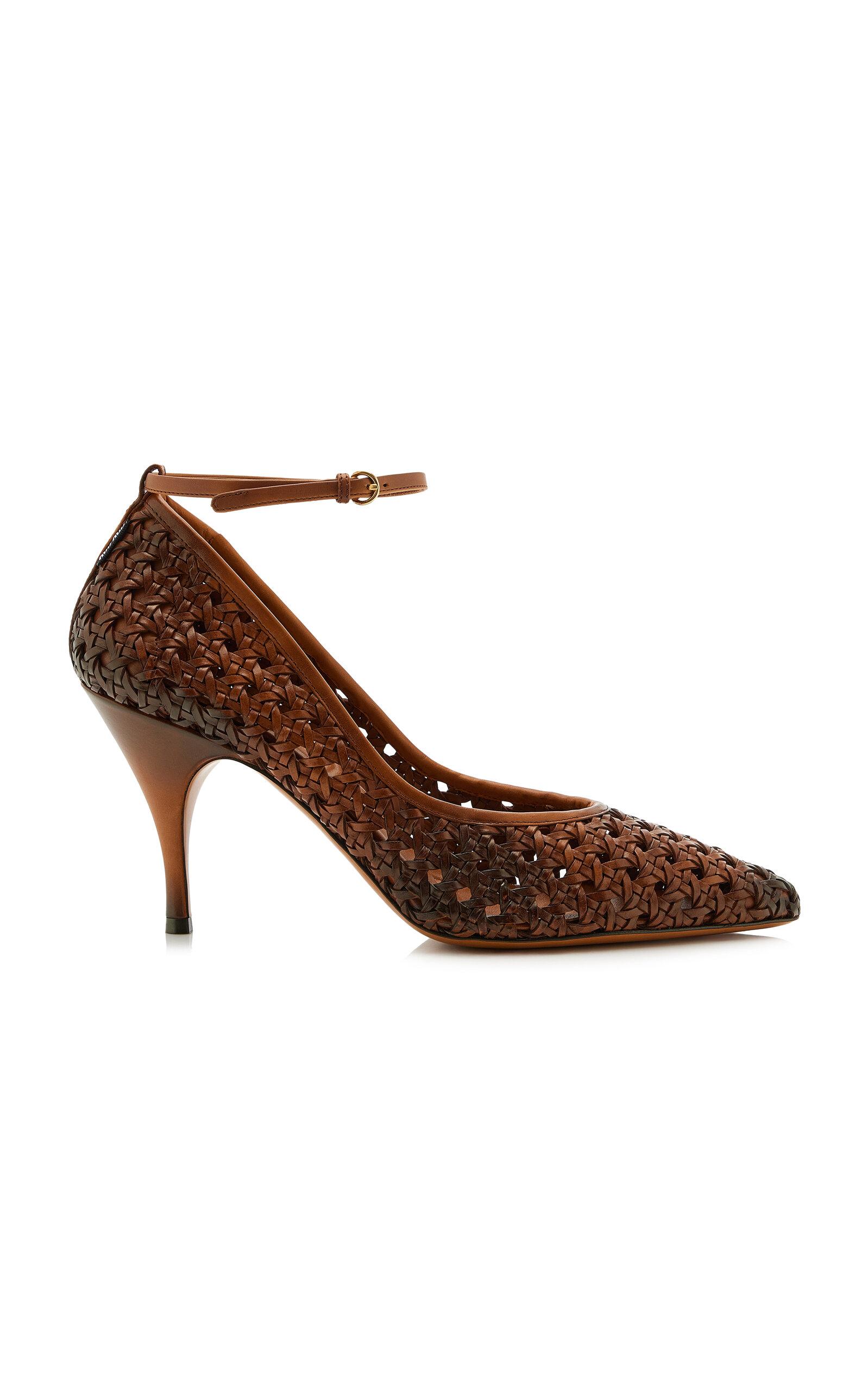 Miu Miu Woven Leather Pumps - Moda Operandi by MIU MIU