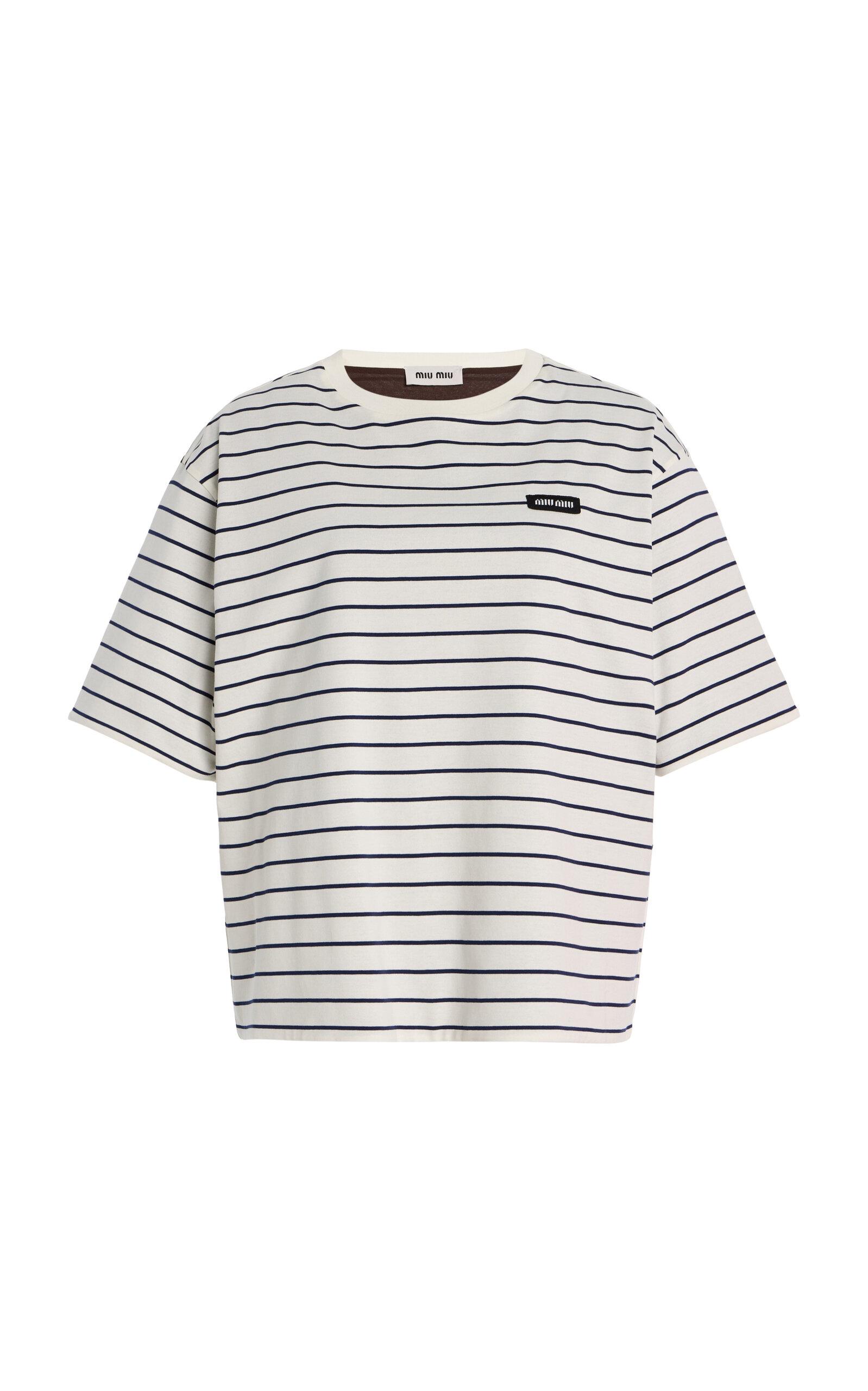 Miuiu Cotton Jersey T-Shirt -oda Operandi by MIU MIU