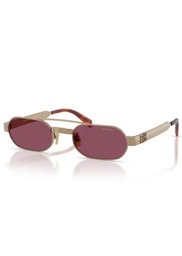 Rectangle-frame sunglasses by MIU MIU
