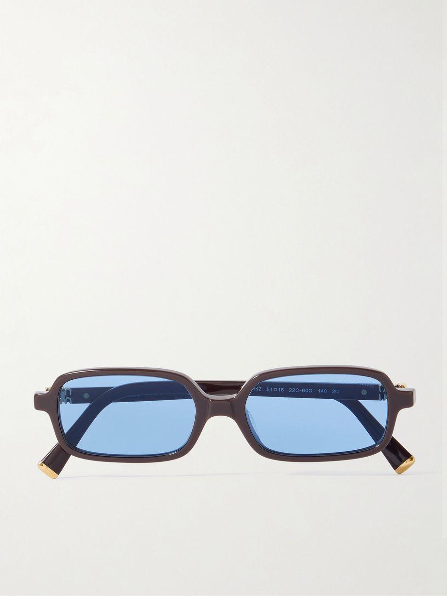 Rectangular-frame acetate sunglasses by MIU MIU