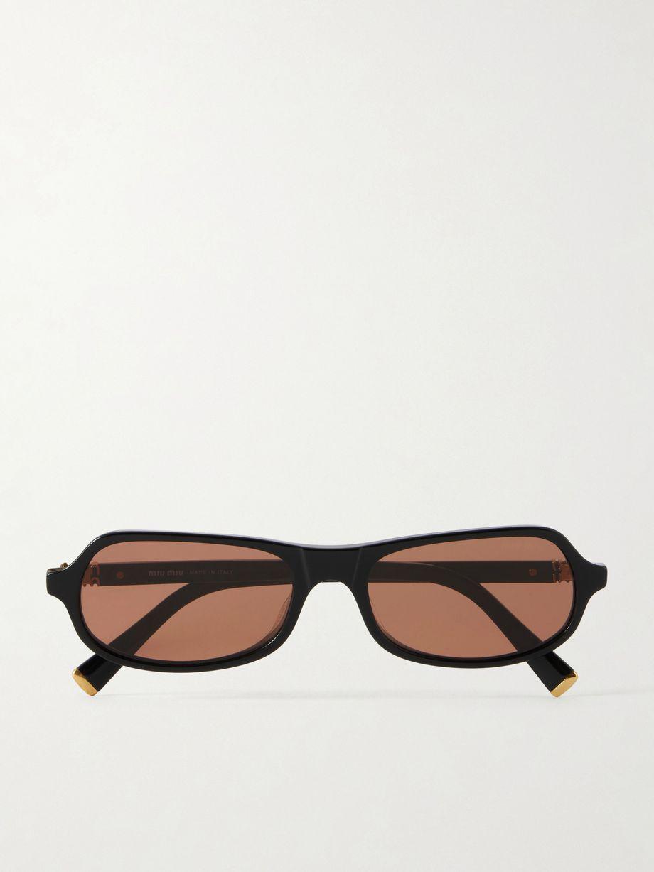 Round-frame acetate sunglasses by MIU MIU