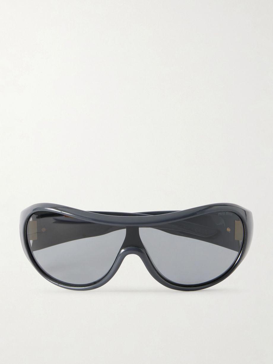 Rounded-frame acetate sunglasses by MIU MIU
