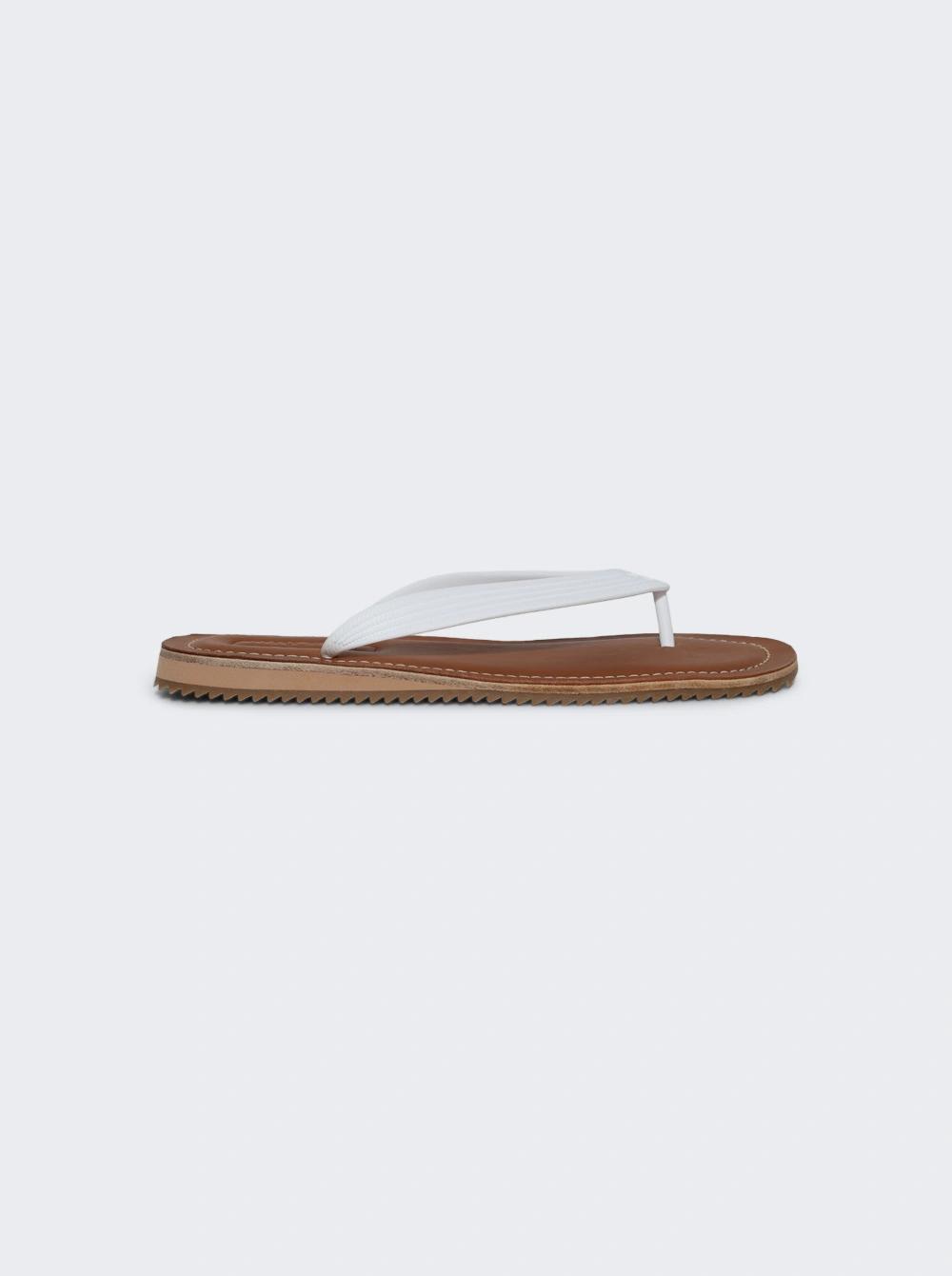 Thong Strap Sandals Bianco  | The Webster by MIU MIU