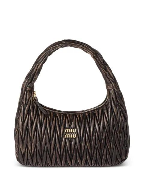 Wander matelassé medium shoulder bag by MIU MIU