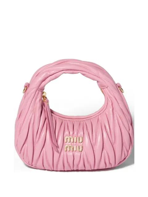 Wander matelassé nappa leather mini-bag by MIU MIU