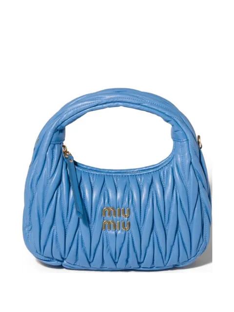 Wander matelassé nappa leather tote bag by MIU MIU