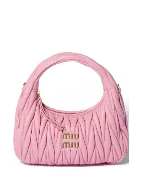 Wander matelassé nappa leather tote bag by MIU MIU