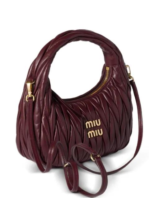 Wander matelassé shoulder bag by MIU MIU