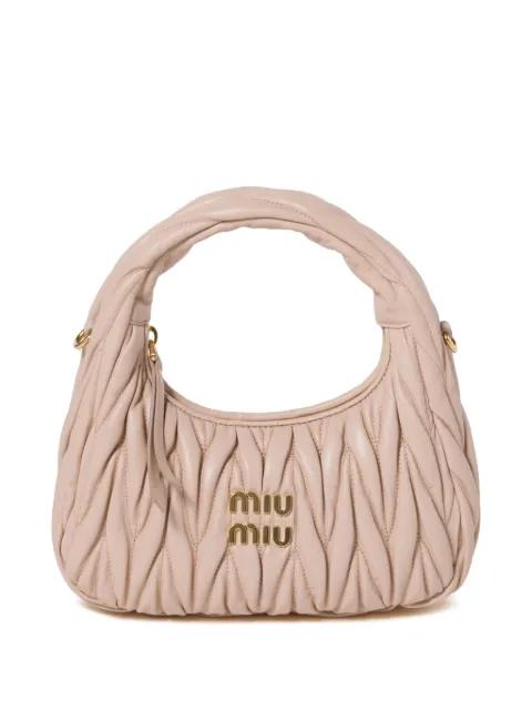 Wander matelassé tote bag by MIU MIU