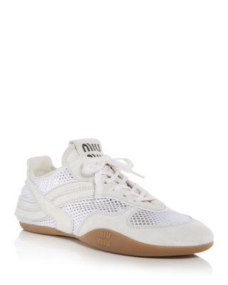 Women's Allacciate Mesh Sneakers by MIU MIU