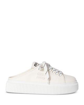 Women's Platform Mule Sneakers by MIU MIU