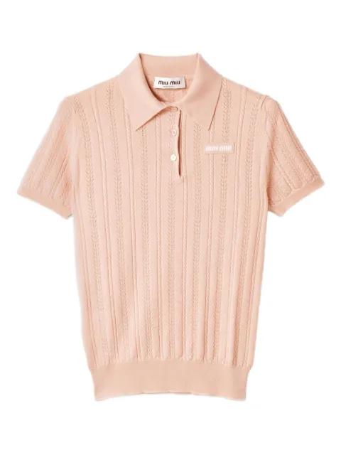 cashmere polo sweater by MIU MIU