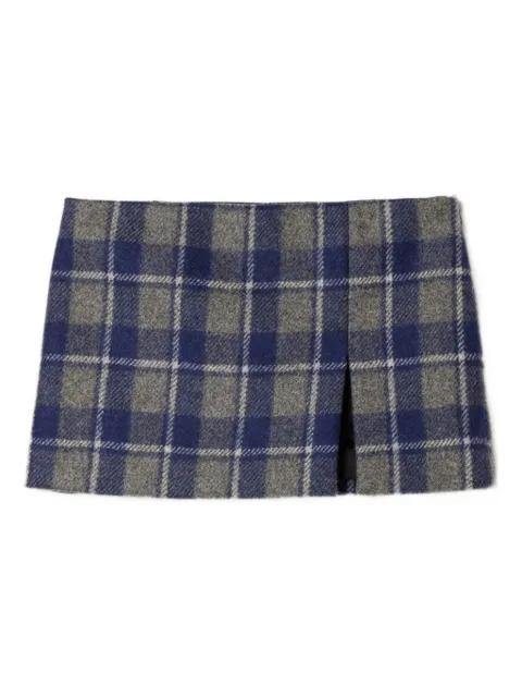 checked miniskirt by MIU MIU