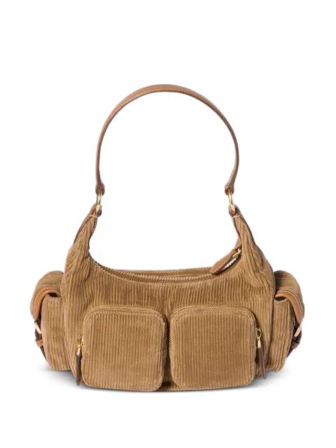 corduroy pocket shoulder bag by MIU MIU