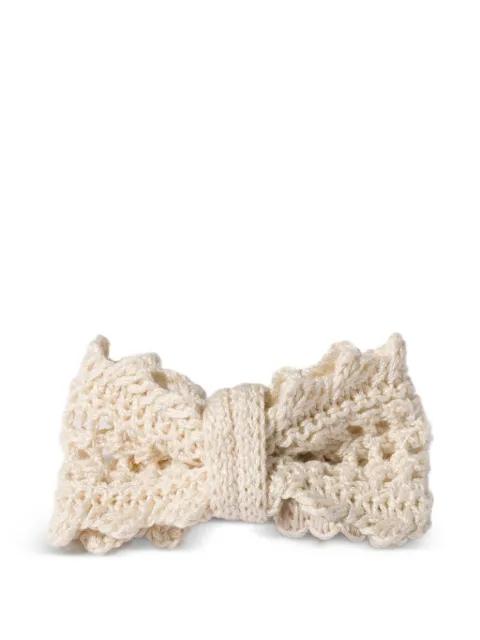 cotton hair clip by MIU MIU