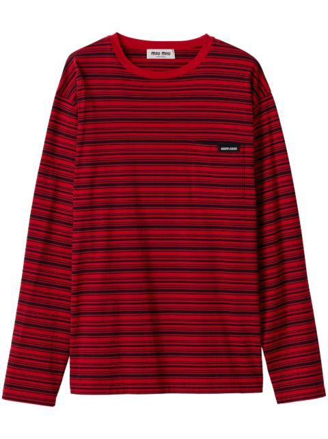 cotton jersey T-shirt by MIU MIU