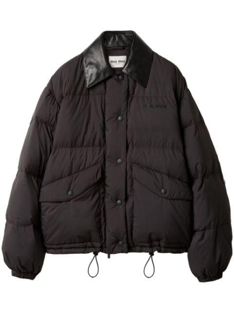 cropped down jacket by MIU MIU