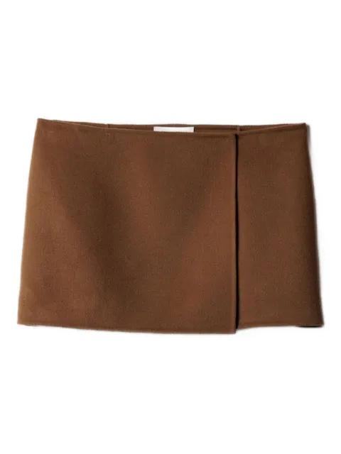 double cashmere miniskirt by MIU MIU