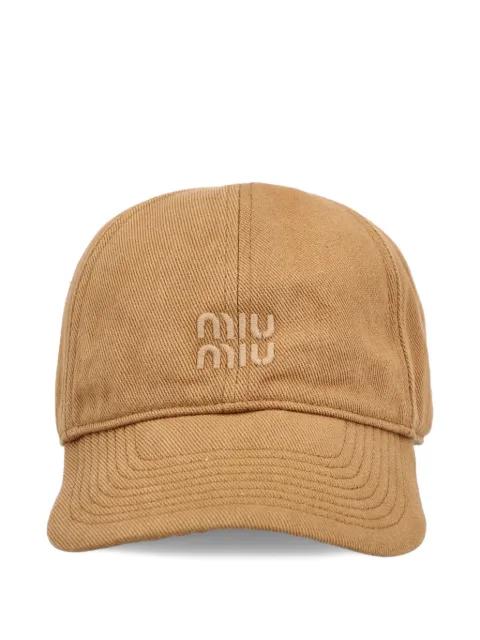 drill baseball cap by MIU MIU