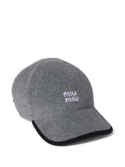 fleece baseball cap by MIU MIU