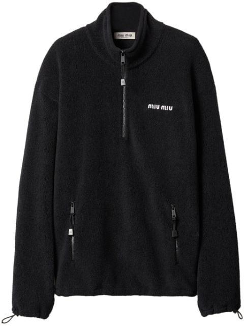 fleece sweatshirt by MIU MIU