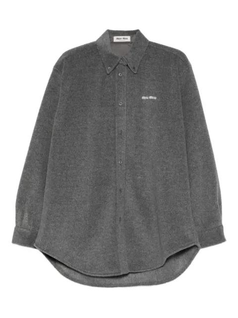 grey overshirt by MIU MIU