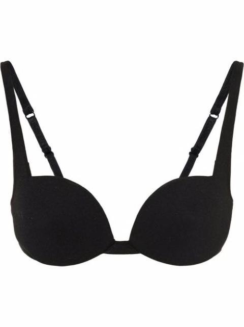 jersey logo balconette bra by MIU MIU