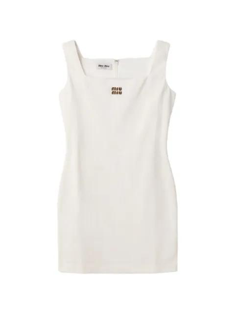 jersey mini-dress by MIU MIU