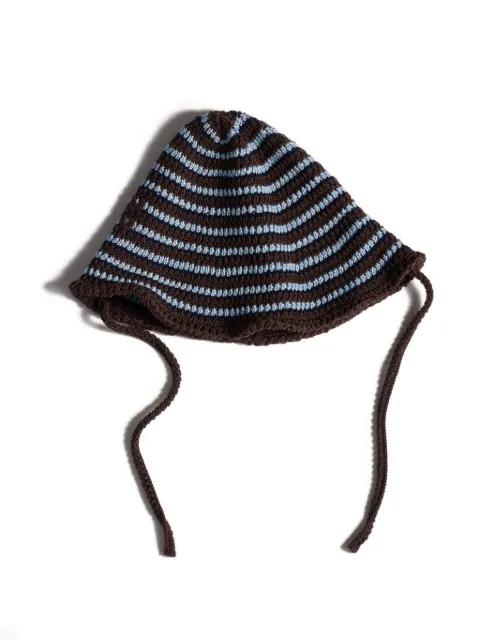 knitted cotton hat by MIU MIU