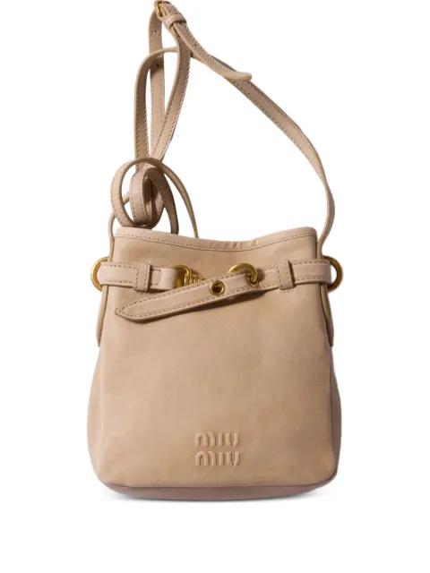 leather cross body bag by MIU MIU
