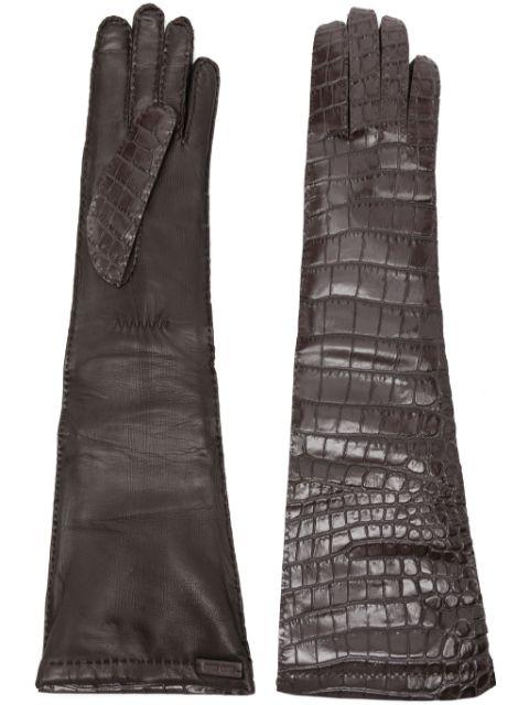 leather gloves by MIU MIU