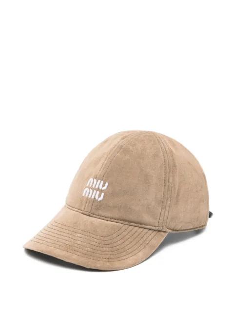 logo baseball cap by MIU MIU