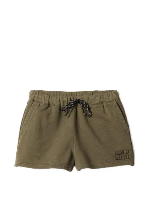 logo-detail sweat shorts by MIU MIU