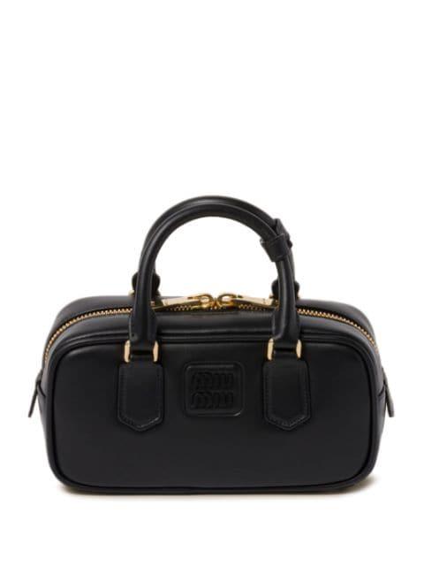 logo plaque mini bag by MIU MIU