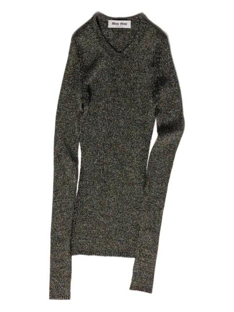 long-sleeves ribbed sweater by MIU MIU