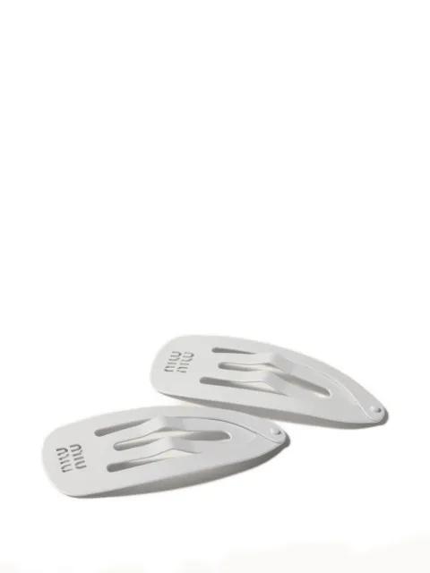 metal hair clips by MIU MIU