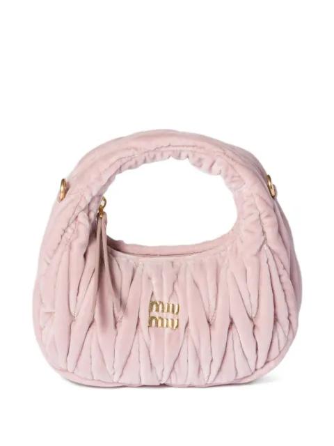 mini Wander logo-lettering mini bag by MIU MIU