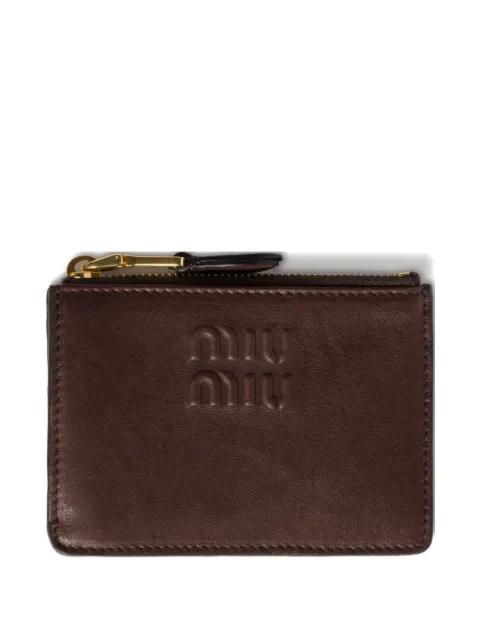 nappa leather card holder by MIU MIU