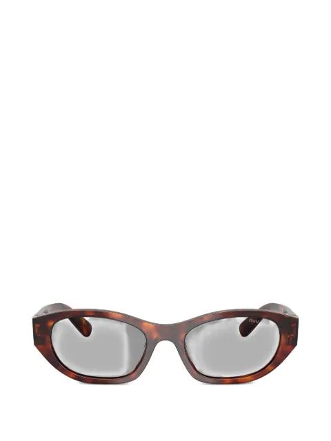 oval-frame sunglasses by MIU MIU