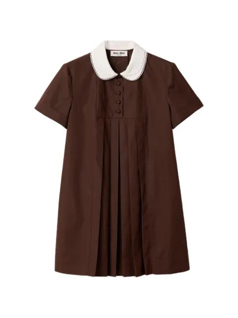 poplin dress by MIU MIU