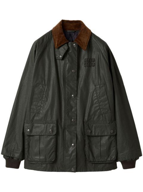 poplin jacket by MIU MIU