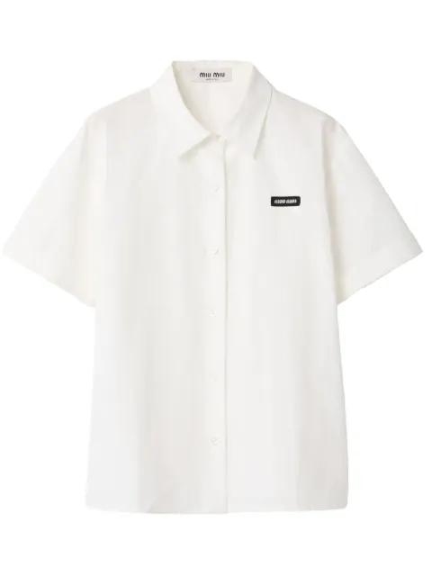 poplin shirt by MIU MIU
