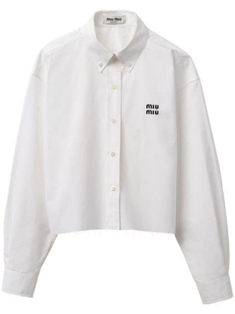 poplin shirt by MIU MIU
