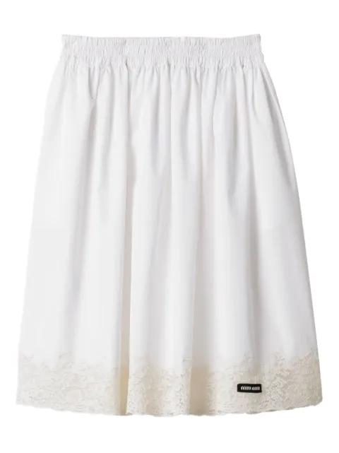 poplin skirt by MIU MIU