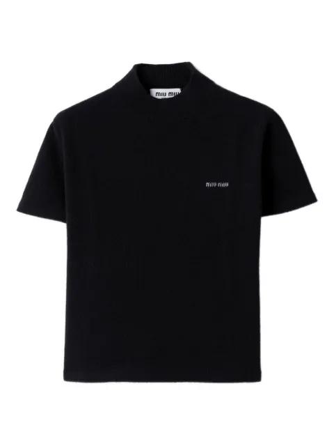 ribbed turtleneck sweater by MIU MIU