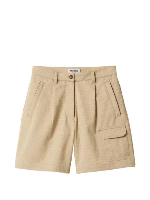 ripstop bermudas by MIU MIU