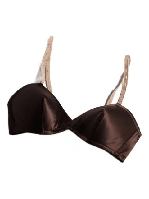 satin bra by MIU MIU