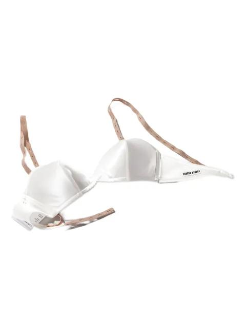 satin bra by MIU MIU